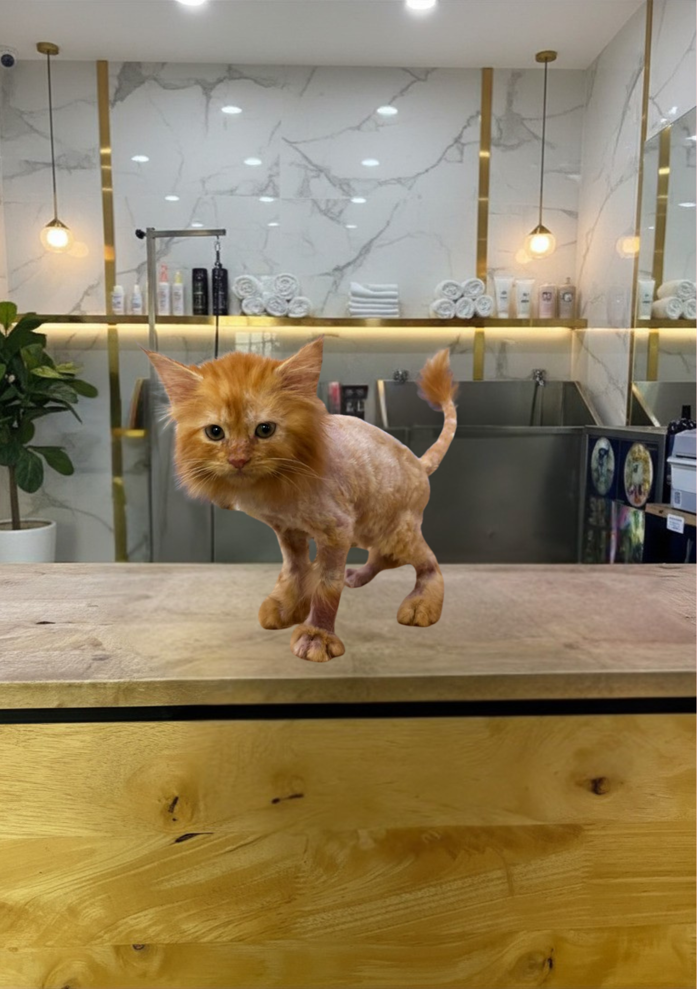 Kitten Lion Cut Flea Reset Treatment