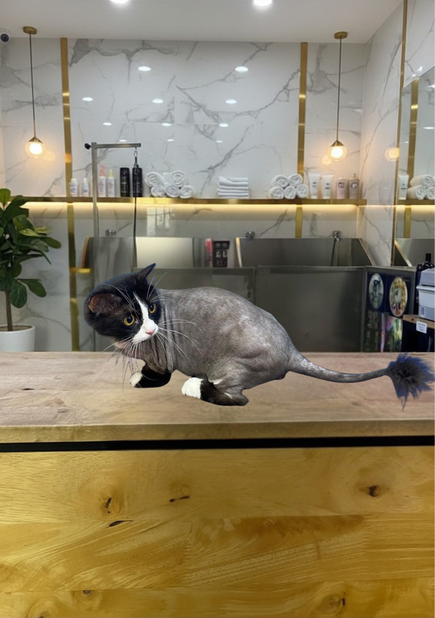 Kitten Lion Cut Skin & Flea Recovery
