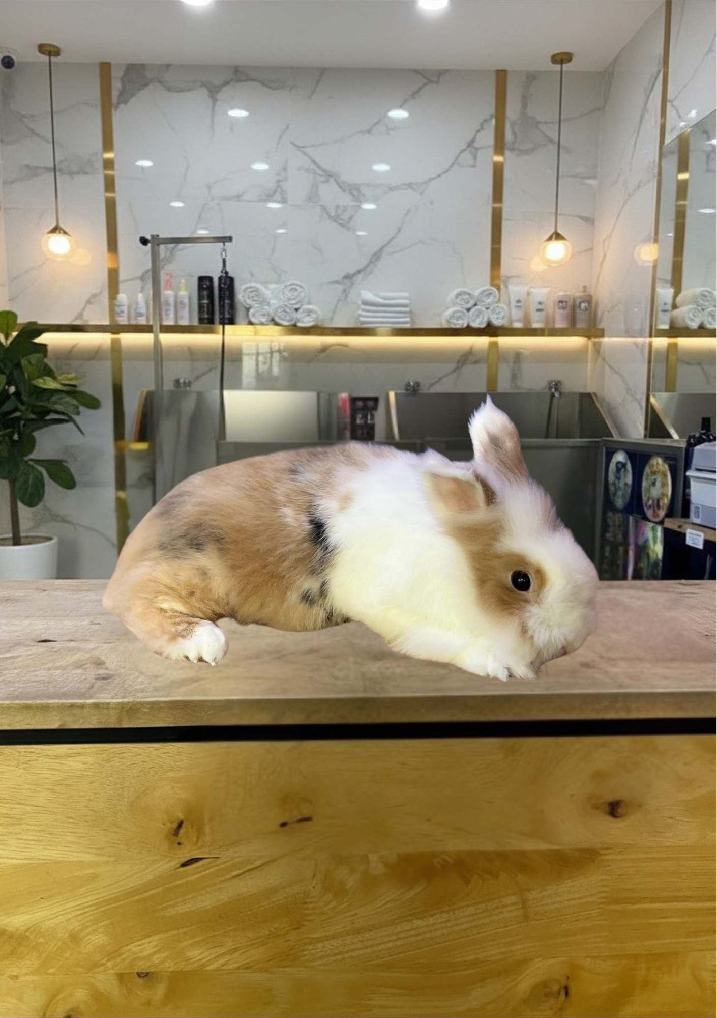Rabbit Dry Grooming